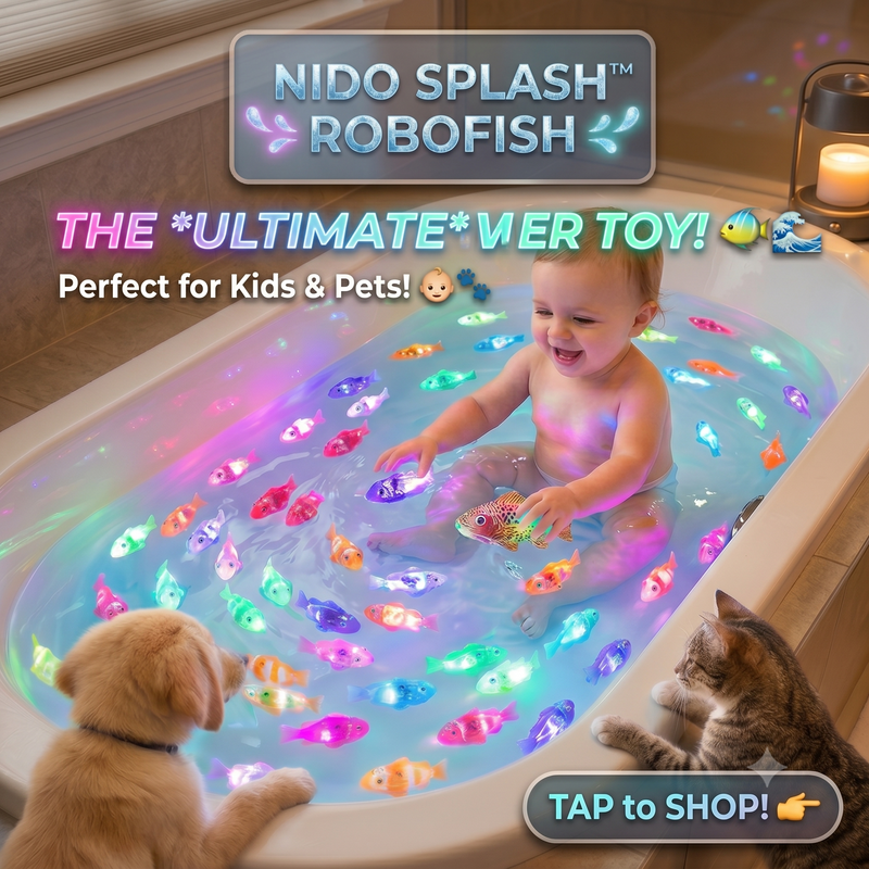 🧹 Cat Interactive Electric Fish Water Toy For Indoor Play Swimming Robot Fish Toys For Cat Dog Pet Baby Swimmer Bath Robofish Toys
