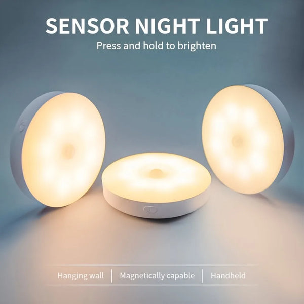 ⭐ Adjustable Brightness Motion Sensor Night Light (3-Pack)