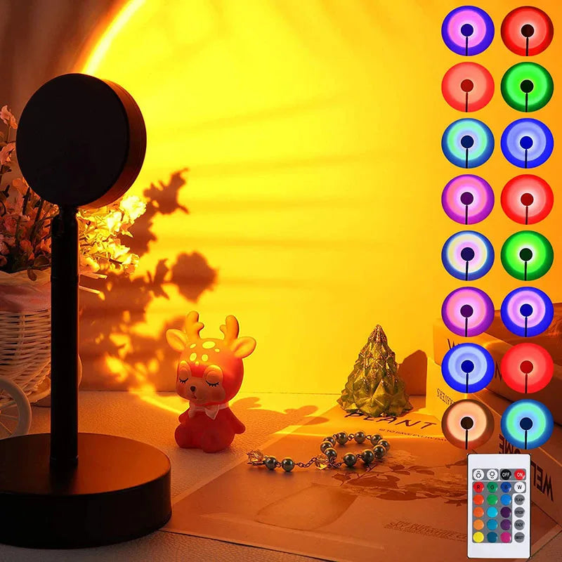 ⭐ Sunset Lamp LED Projector Atmosphere Night Light