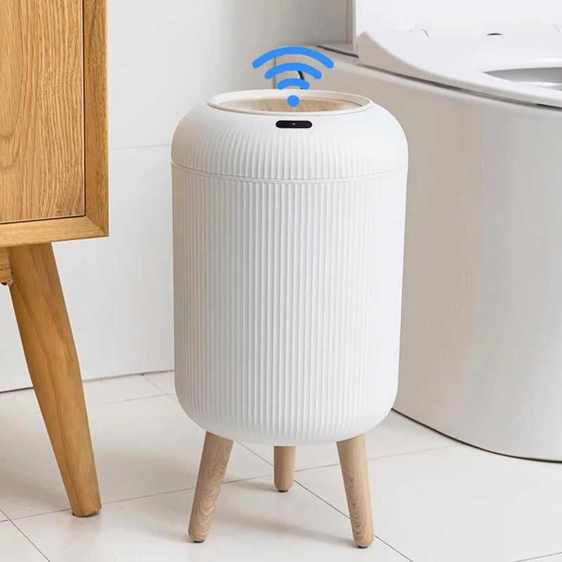 ⭐ Smart Motion Sensor Plastic Trash Can with Lid