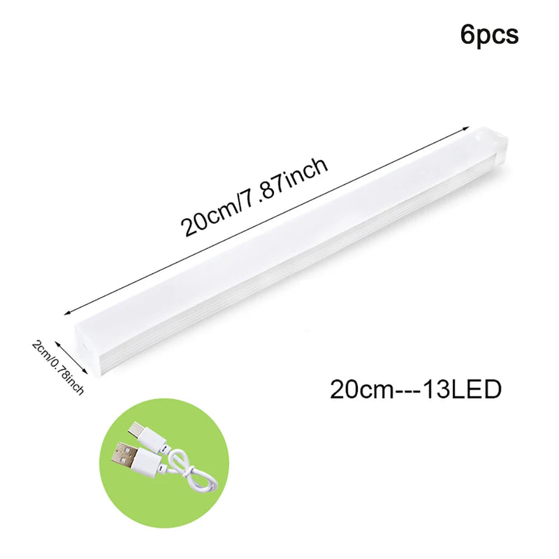 ⭐ Wireless Type-C Rechargeable Motion Sensor Light (6-Pack)