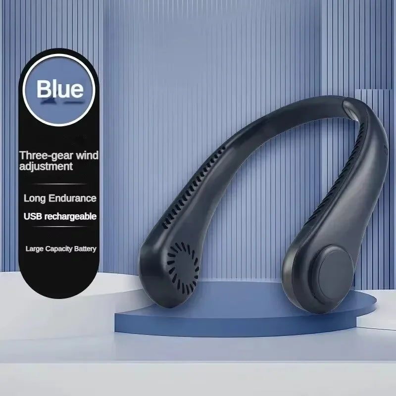 ⭐ Portable Mini Neck Mounted Bladeless Fan
