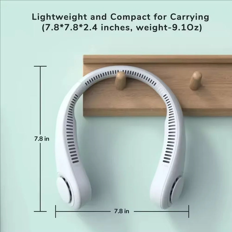 ⭐ Portable Mini Neck Mounted Bladeless Fan