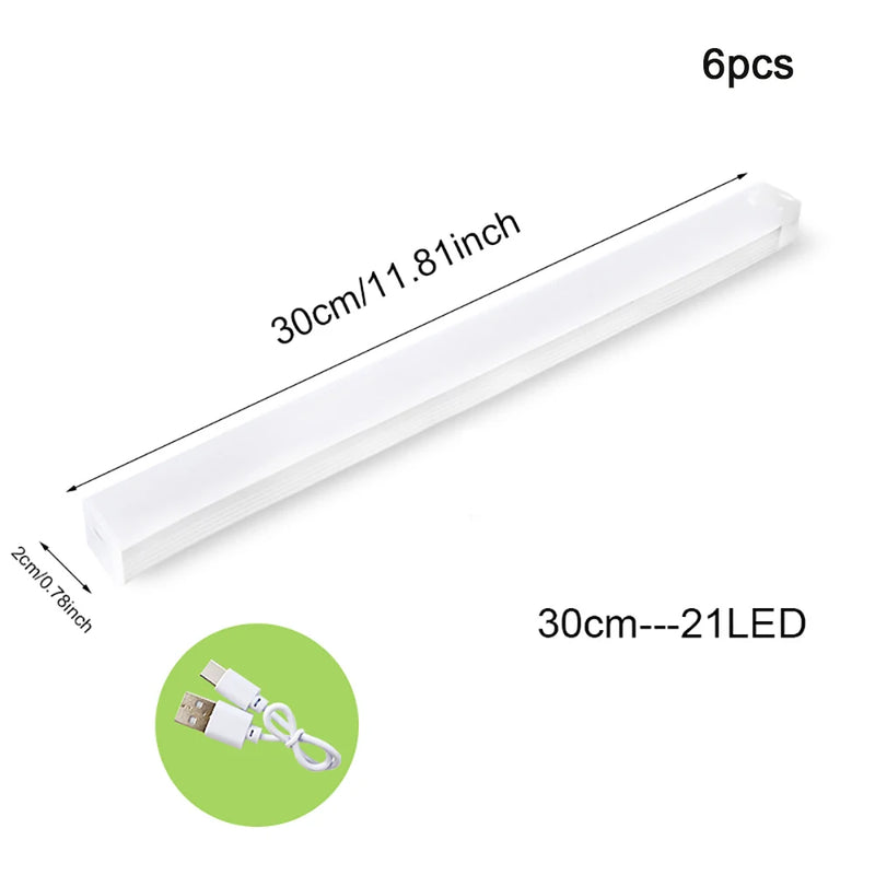⭐ Wireless Type-C Rechargeable Motion Sensor Light (6-Pack)