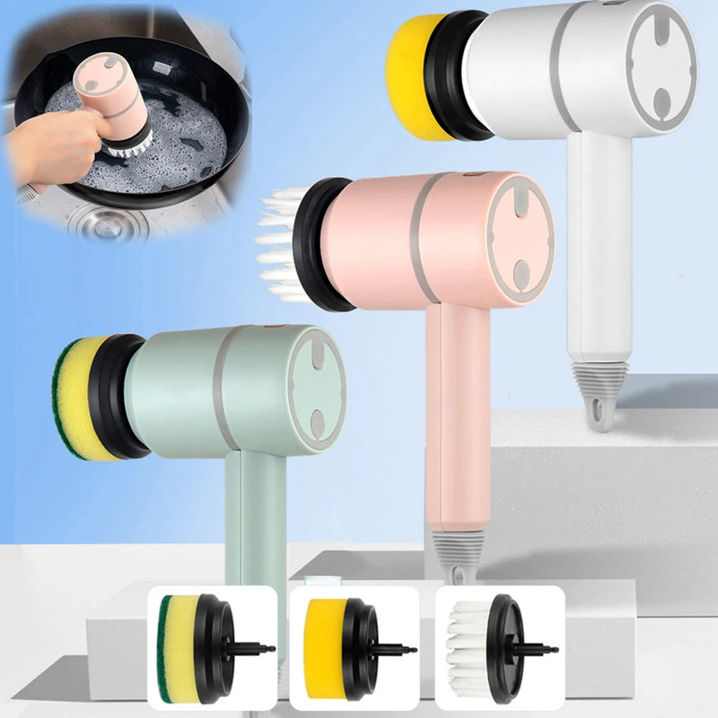 ⭐ Multi-Functional Electric Cleaning & Dishwashing Brush
