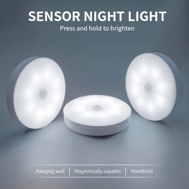 ⭐ Adjustable Brightness Motion Sensor Night Light (3-Pack)