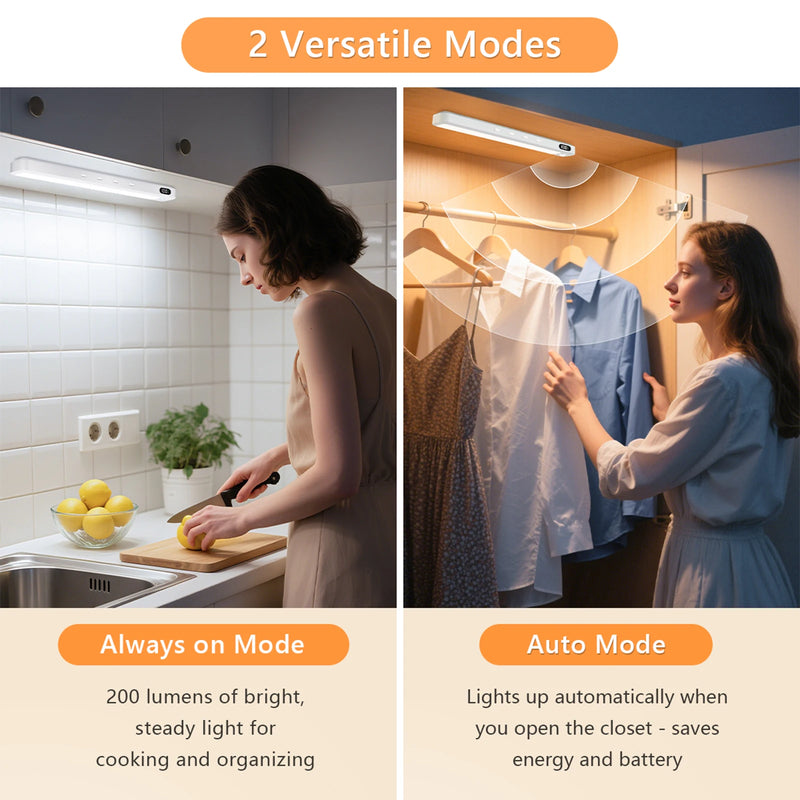 ⭐ Wireless Rechargeable Motion Sensor Cabinet Light