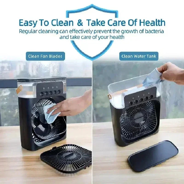 ⭐ Portable Hydrocooling Mini Air Cooler & Fan
