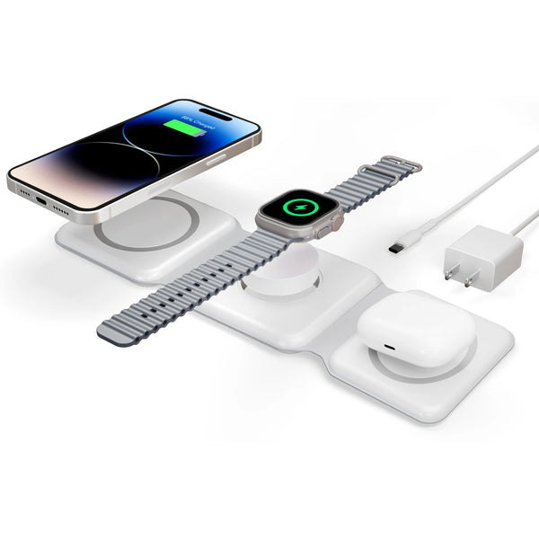 ⭐ 3-in-1 Foldable Magnetic Wireless Charging Station