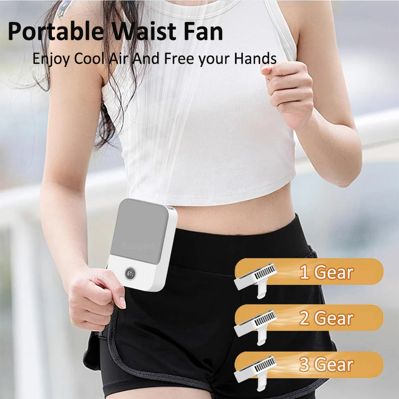 ⭐ Portable Outdoor Mini Waist & Hanging Neck Fan