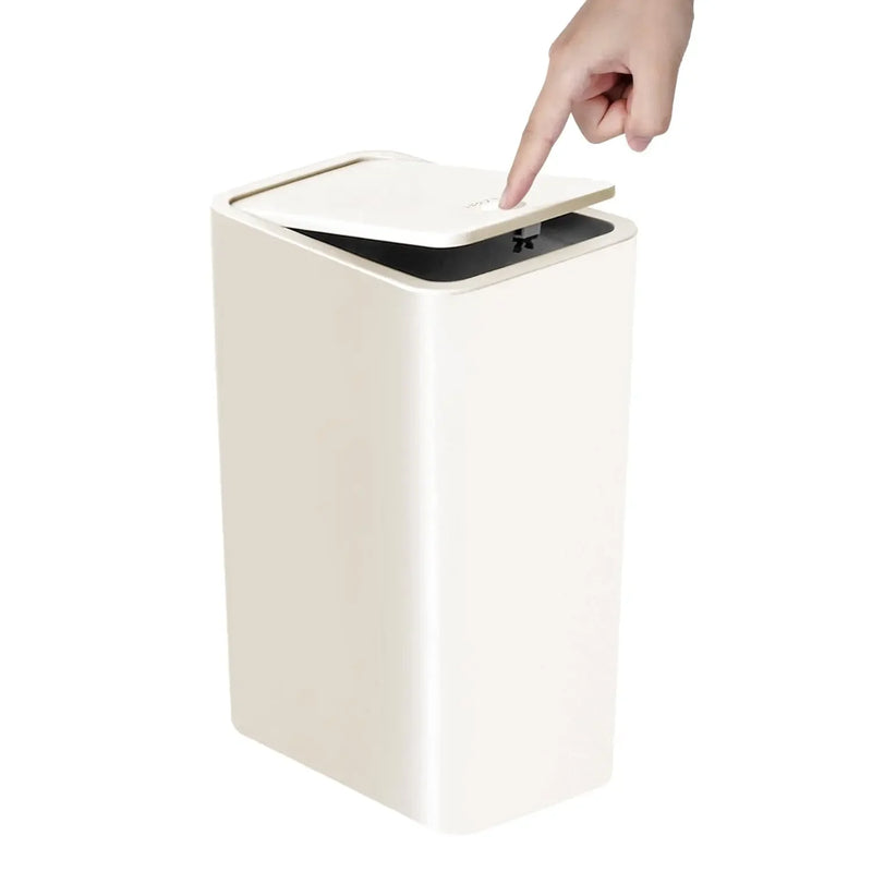 ⭐ 10L Modern Press Lid Pop-Up Trash Can