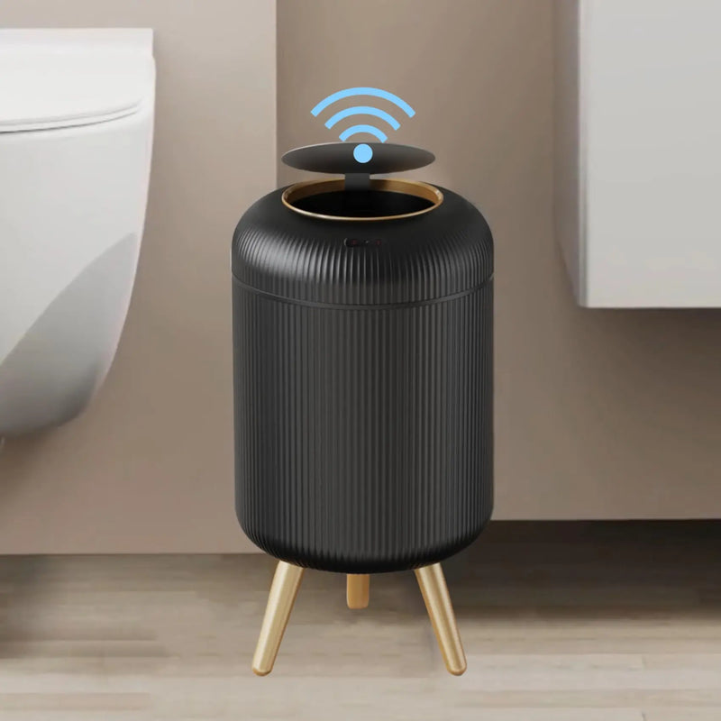 ⭐ Smart Motion Sensor Plastic Trash Can with Lid