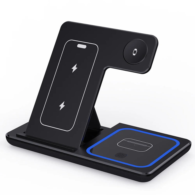 ⚡ 3-in-1 Night Light Wireless Charger Stand
