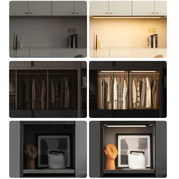 ⭐ Wireless Motion Sensor LED Wardrobe Cabinet Light