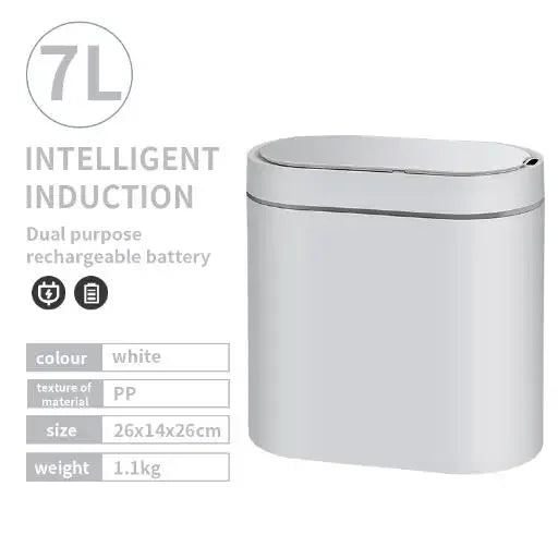 ⭐ Smart Sensor Automatic Trash Can (7L)