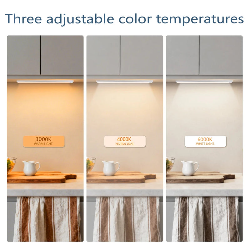 ⭐ Premium Aluminum Motion Sensor Cabinet Light