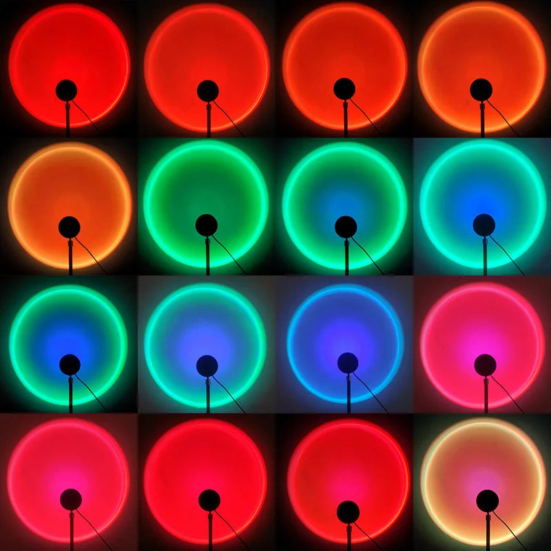 ⭐ Sunset Lamp LED Projector Atmosphere Night Light