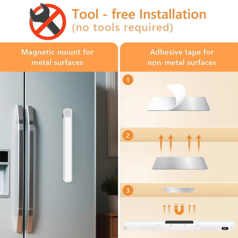 ⭐ Wireless Rechargeable Motion Sensor Cabinet Light