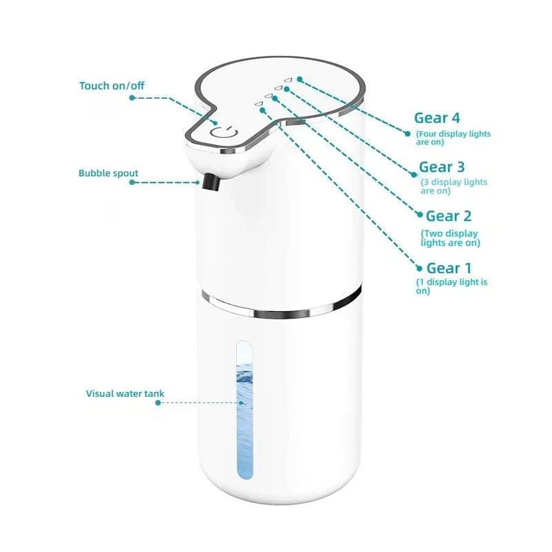 ⭐ Waterproof Automatic Foaming Soap Dispenser (350ml)