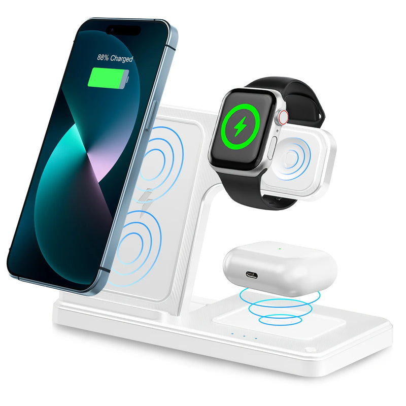 3-in-1 Premium Magnetic Wireless Charger Stand