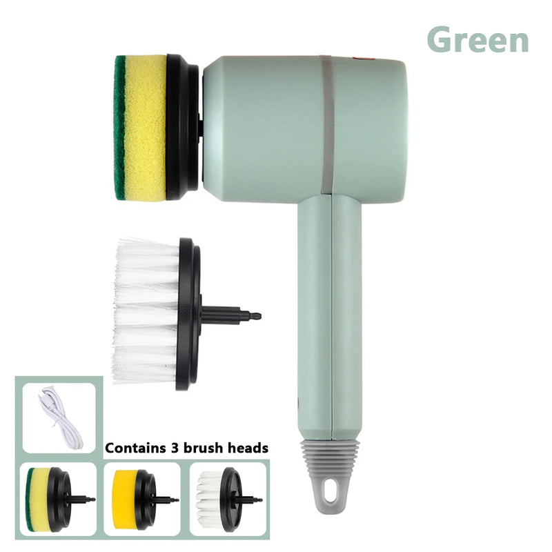 ⭐ Multi-Functional Electric Cleaning & Dishwashing Brush
