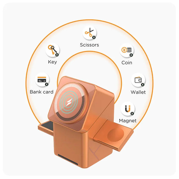 ⭐ Desktop Portable Qi2 Wireless Fast Charging Stand