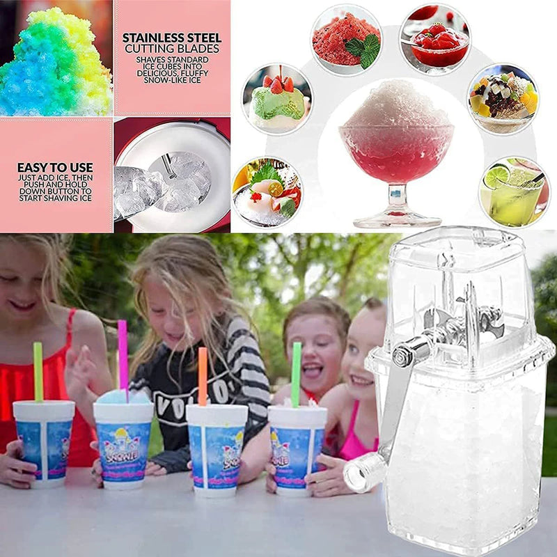🔪 Portable Manual Ice Crusher & Shaved Ice Machine (1000ml)