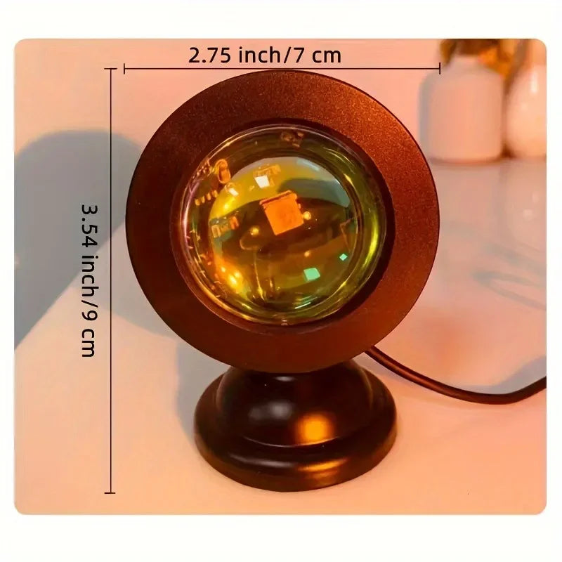⭐ USB RGB LED Sunset Projector Night Light