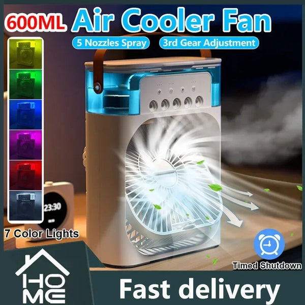 ⭐ Portable Hydrocooling Mini Air Cooler & Fan