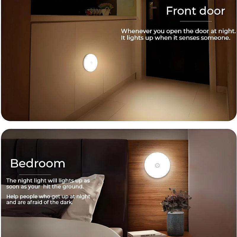 ⭐ Wireless LED Motion Sensor Night Light (5-Pack)