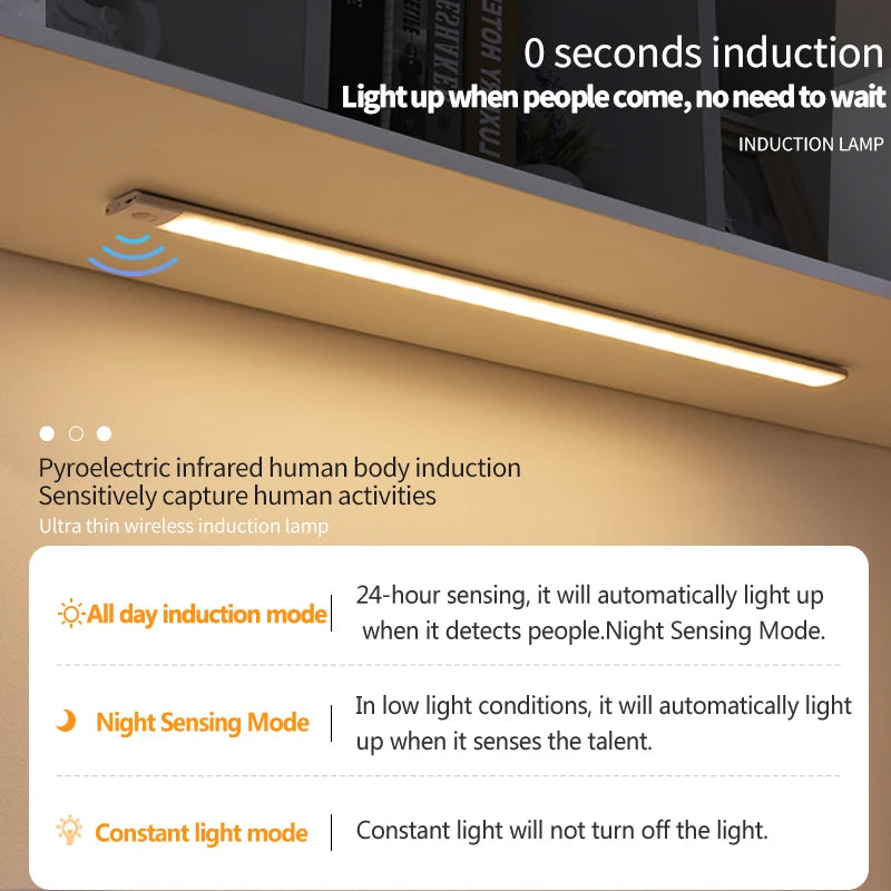 ⭐ Smart Motion Sensor LED Cabinet Light