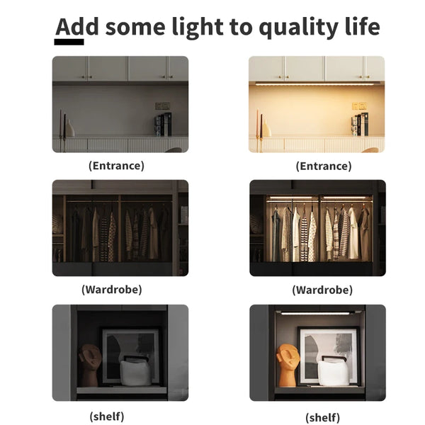 ⭐ Smart Motion Sensor LED Cabinet Light