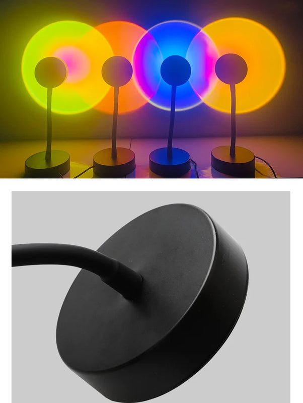 ⭐ Sunset Lamp LED Projector Atmosphere Night Light
