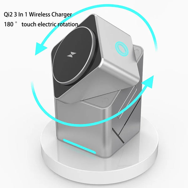 ⭐ Desktop Portable Qi2 Wireless Fast Charging Stand