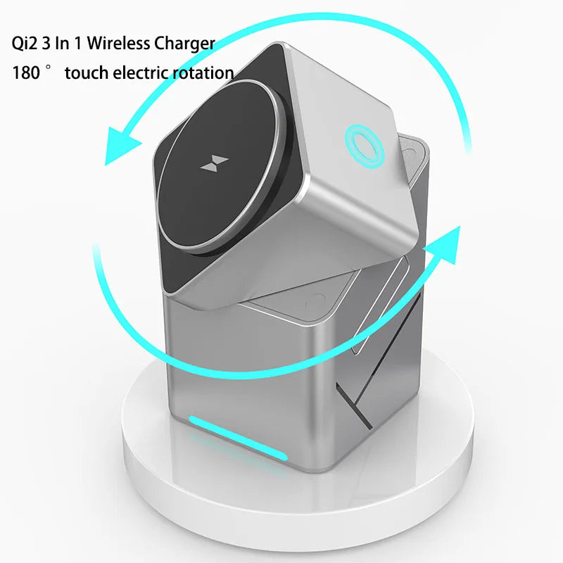 ⭐ Desktop Portable Qi2 Wireless Fast Charging Stand
