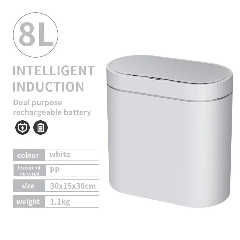 ⭐ Smart Sensor Automatic Trash Can (7L)