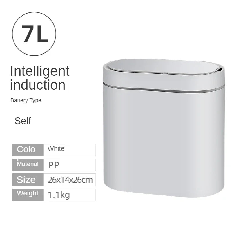 ⭐ Smart Sensor Automatic Trash Can (7L)