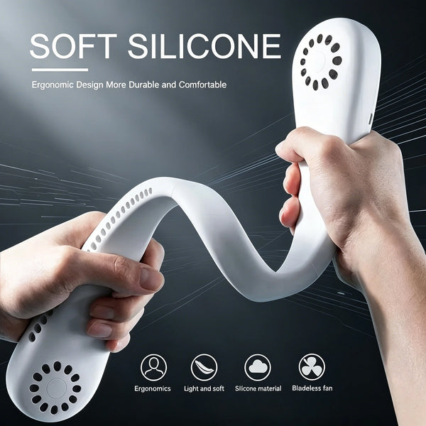 ⭐ Portable Mini Neck Mounted Bladeless Fan