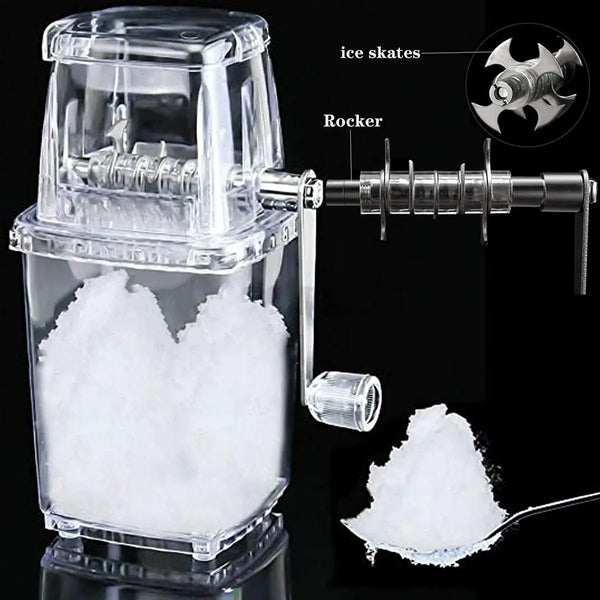 🔪 Portable Manual Ice Crusher & Shaved Ice Machine (1000ml)