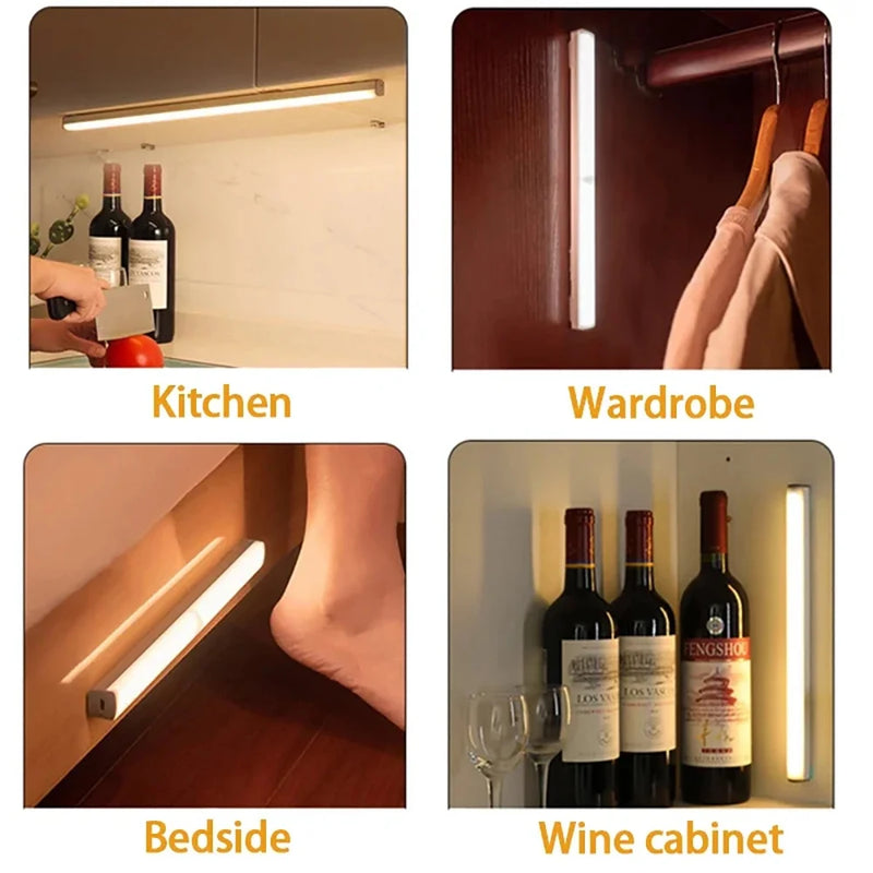 ⭐ Wireless Type-C Rechargeable Motion Sensor Light (6-Pack)