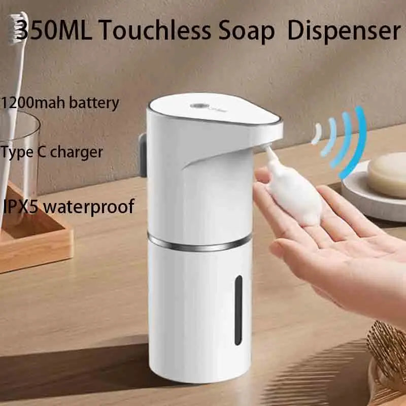 ⭐ Waterproof Automatic Foaming Soap Dispenser (350ml)