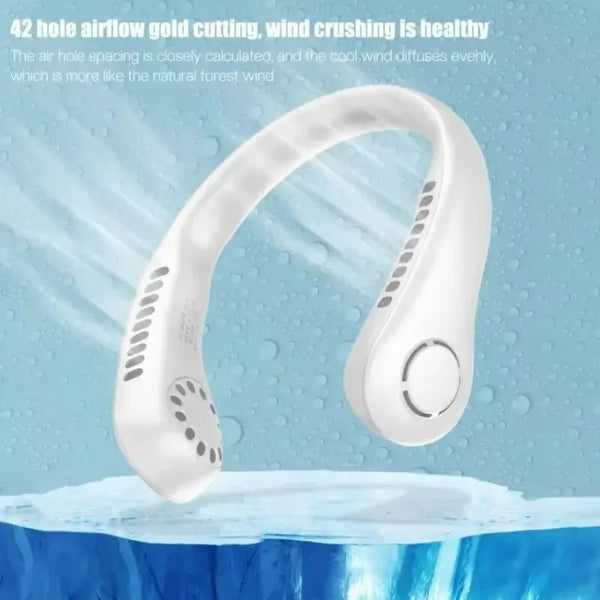⭐ Portable Mini Neck Mounted Bladeless Fan