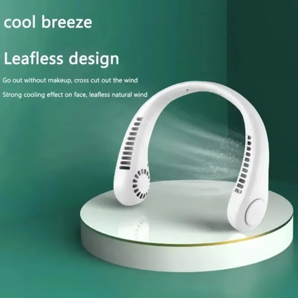 ⭐ Portable Mini Neck Mounted Bladeless Fan