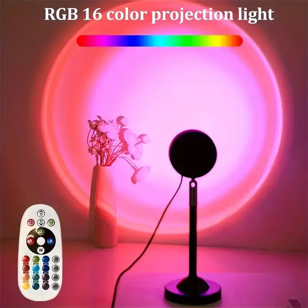 ⭐ USB RGB LED Sunset Projector Night Light