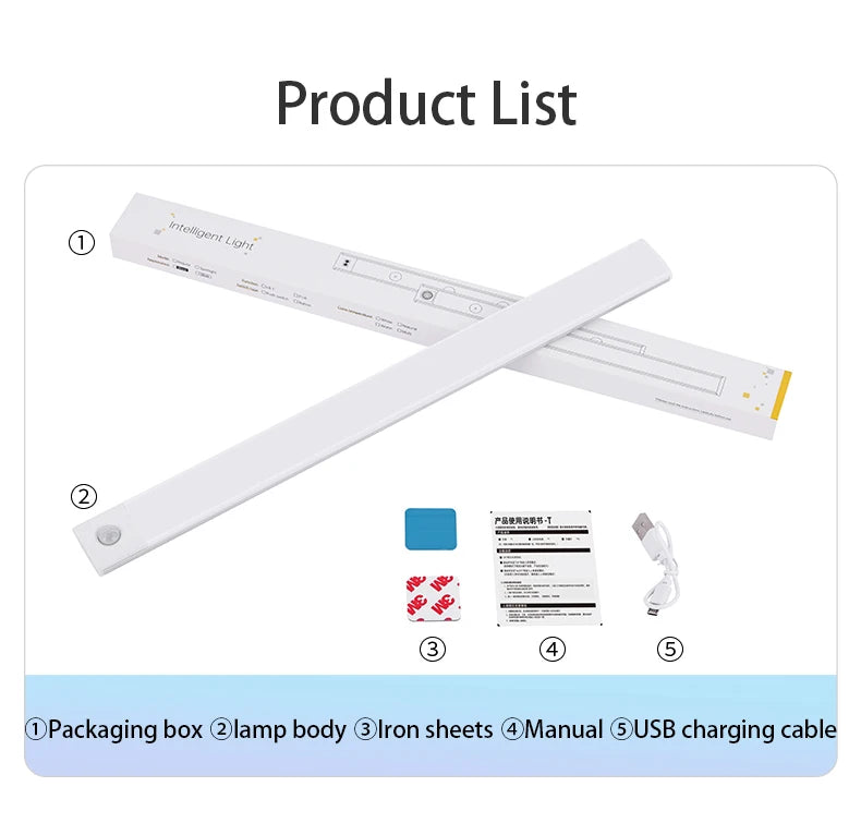 ⭐ Wireless Motion Sensor LED Wardrobe Cabinet Light