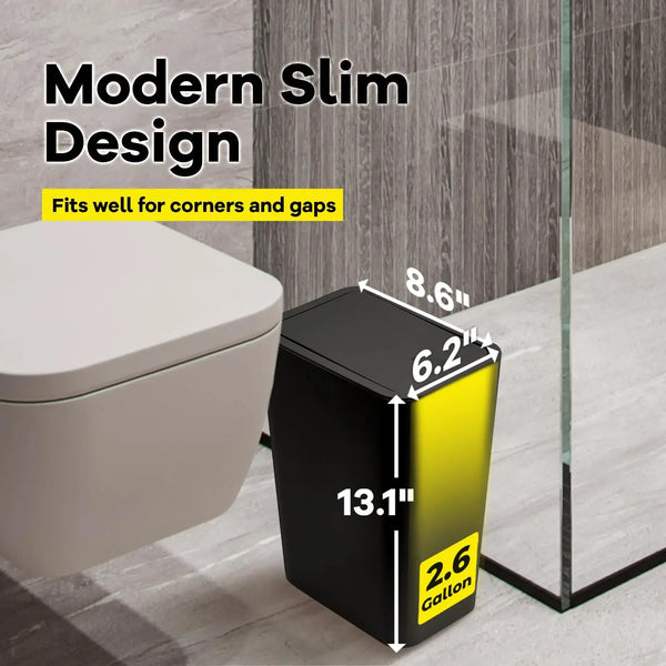 ⭐ 10L Modern Press Lid Pop-Up Trash Can
